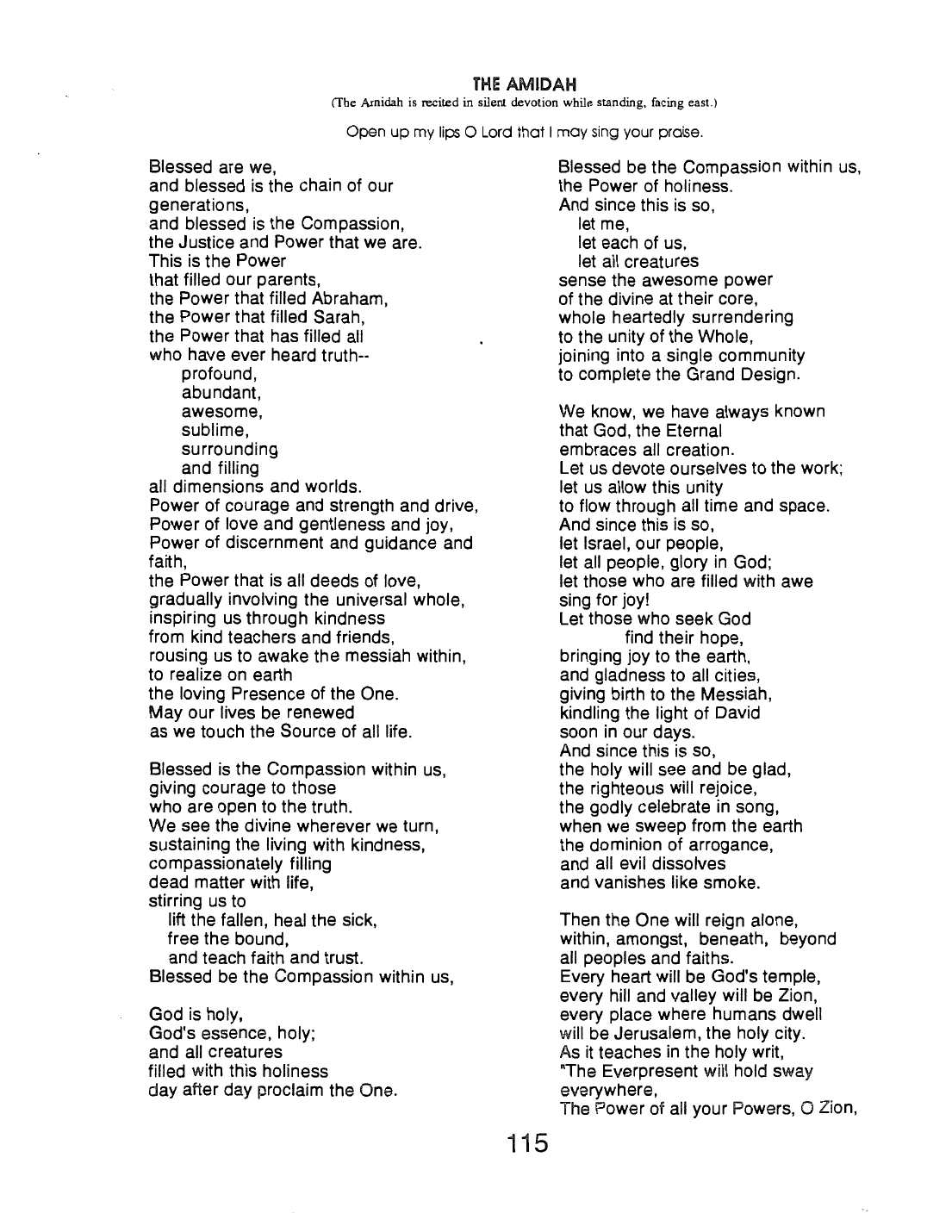 Page 115 of the Meta-Siddur
