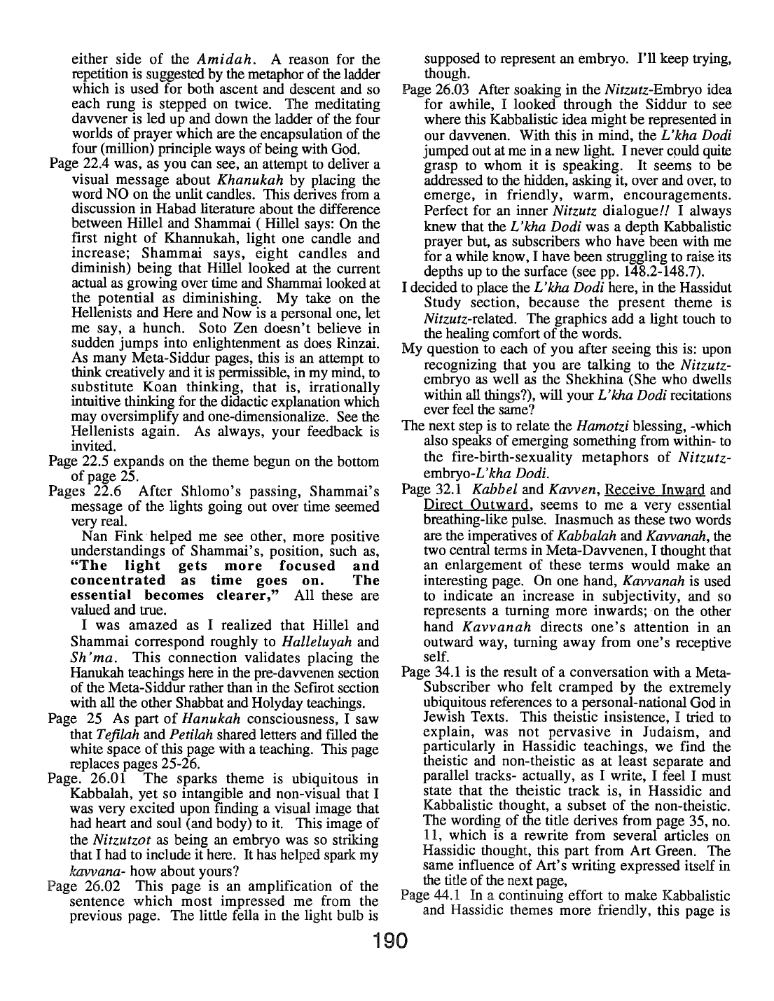 Page 190 of the Meta-Siddur