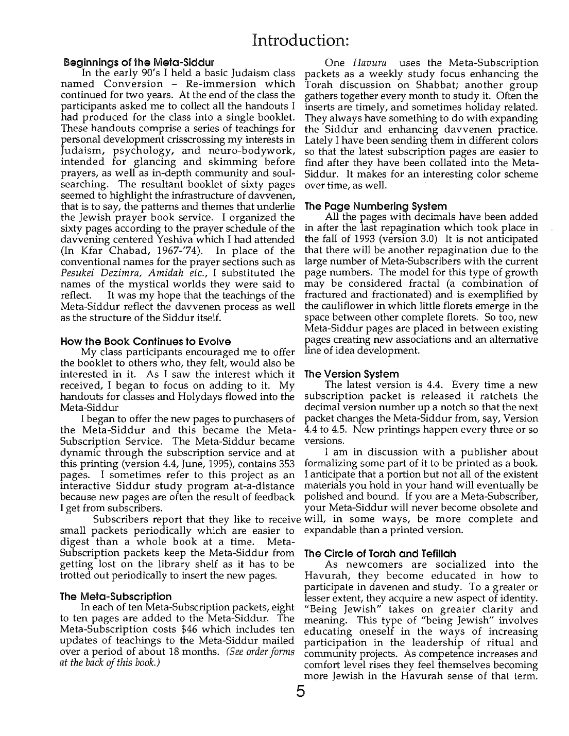 Page 5 of the Meta-Siddur