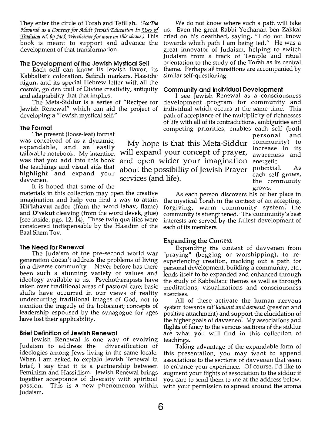 Page 6 of the Meta-Siddur
