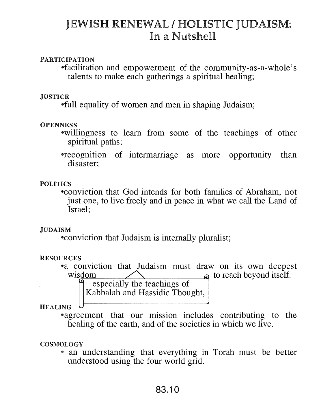 Page 83.10 of the Meta-Siddur